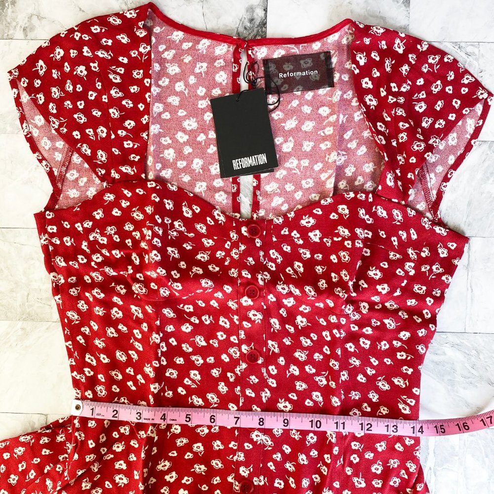 New REFORMATION Cheri Mini dress - Picture 4 of 9